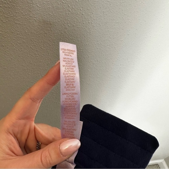 Savage x Fenty Allover Lace Bra Floral Deep Navy Adjustable Size 42DDD Women’s - Picture 9 of 12